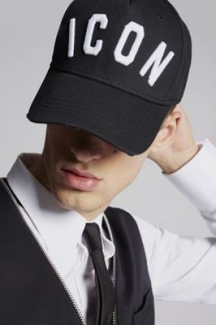‎‎‎‎Dsquared2 ‎Icon Baseball Cap ‎ ‎Noir ‎   ‎Chapeaux‎ pour ‎Homme‎   Boutique en ligne officielle