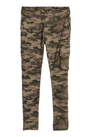 H&M FR - Pantalon cargo Kaki/motif | H&M FR