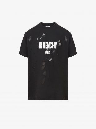 Givenchy T shirt oversized GIVENCHY PARIS destroyed | GIVENCHY Paris