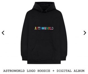 Travis Scott Astroworld Logo Hoodie Size S