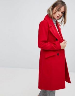 Oasis Tailored Double Breasted Coat at asos.com