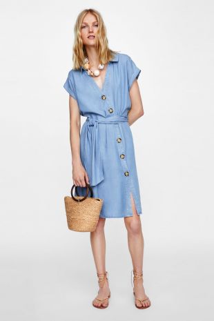 ROBE CHEMISE À BOUTONS