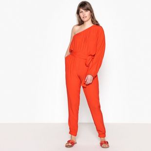 Combinaison pantalon large haut asymétrique
