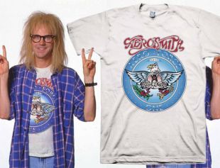 Garth Aerosmith T shirt Halloween Costume chemises jeunesse Wayne monde, bébé, adulte tailles S 3XL