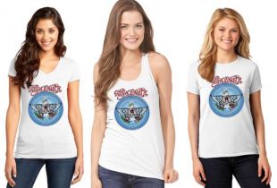 Wayne monde Garth Aerosmith T shirt Halloween Costume chemise blanche