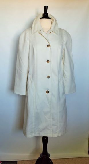 New London Fog Maincoats White Womens Raincoat Slicker Coat Size 14  | eBay