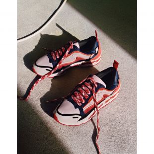 baskets avec flammes sur la semelle sandro