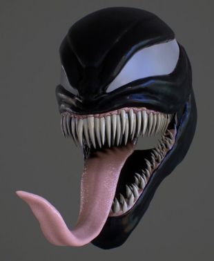 Pré commande du casque Venom Cosplay. Petite merveille. Symbiote noir