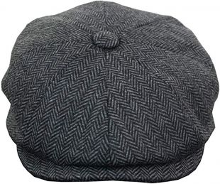 Men's La­dies Flat Cap Her­ring­bone