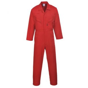 Portwest Mens Liverpool Zip Up Protective Workwear Coverall (Large x Regular) (Red)