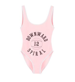 Downward spiral bathing suit