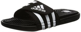 adidas Adissage Fade, Chaussures de piscine et plage homme, Noir (Black/Black/Running White Footwear), 47 1/3 EU