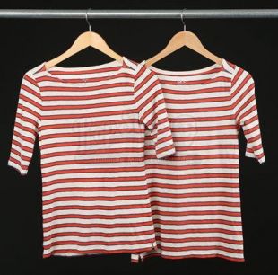 S8 E06: A LITTLE REFLECTION - Debra Morgan’s (Jennifer Carpenter) Striped Shirt Pair