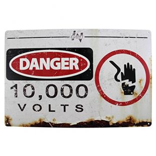 Jurassic Park: 10000 Volts Movie Metal sign by Arcane Store