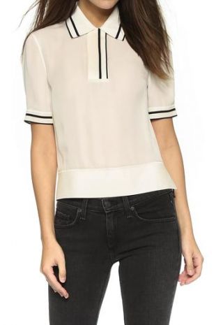 Rag & Bone Dana Silk Polo