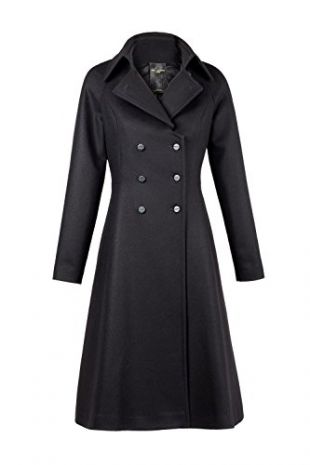 cop copine MANTEAU LONG COP COPINE NOIR EN LAINE MODELE