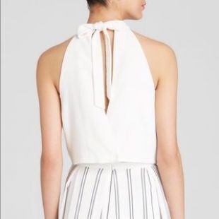 J.O.A. Tie Back Crop Top