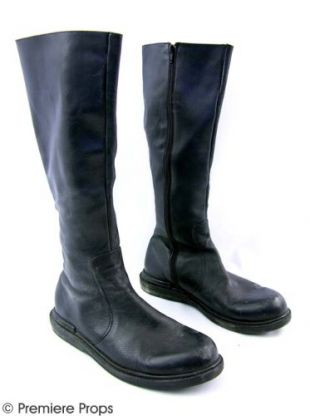 Resident Evil Alice (Milla Jovovich) Leather Boots Movie Props Memorabilia