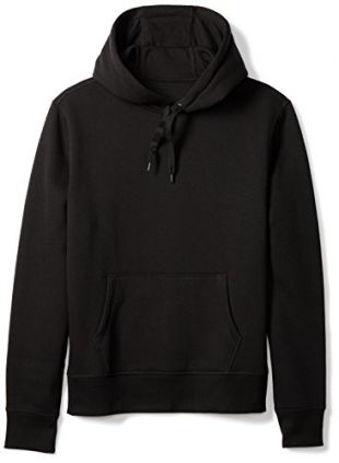 Amazon Essentials Men's Hooded Fleece Sweatshirt, Black, XX-Large
