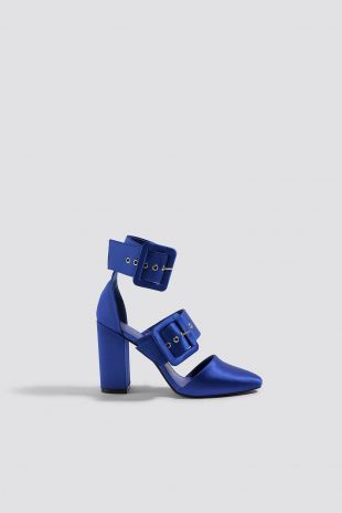 Multi Buckle Block Heels