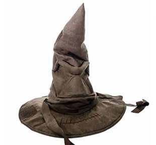 Harry Potter Real Talking Sorting Hat Animated Costume, Brown