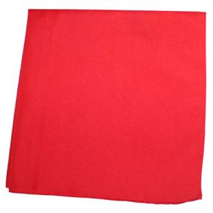 Mechaly Solid Colors 100% Cotton Bandana - 3 Pack (Red)