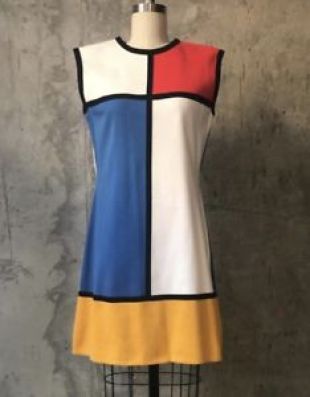 Authentic 1990 25 Year Anniversary YVES SAINT LAURENT Mondrian Dress Vintage YSL | eBay