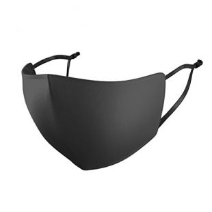 Lyanty Anti-UV Breathable Washable Silk Mouth Mask Thin Sunscreen Face Mask Double Sided Available-Black
