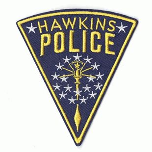 Stranger Things Hawkins Police Badge Netflix Original TV Embroidered Iron On Patch