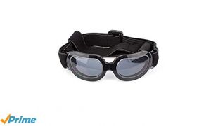 DETI Pet/Small Dog Sunglasses Dog Goggles for UV Protection Sunglasses Windproof with Adjustable Band Stylish And Fun for Puppy Doggy Cat (BLACK)