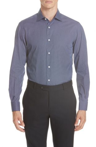Ermenegildo Zegna Classic Fit Check Sport Shirt | Nordstrom