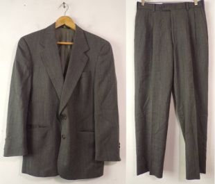 des années 80 Austin Reed Gray deux pièces costume pour homme taille 38R Blazer et pantalon à taille 32, costume pour homme, deux pièces Austin Reed, costume gris, costume, costume de laine, des années 80