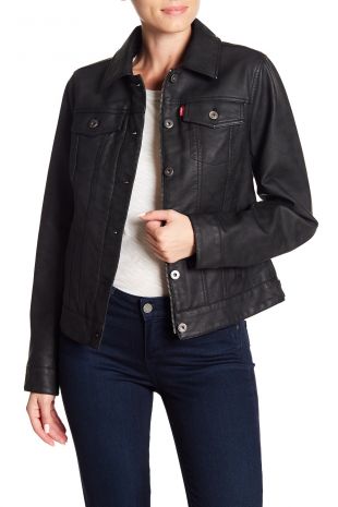 Levi's | Faux Leather Button Up Jacket | Nordstrom Rack