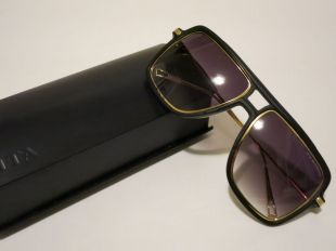 DITA WESTBOUND Matte Black 18K Gold Grey Clear Glasses Eyewear Sunglasses Shade  | eBay