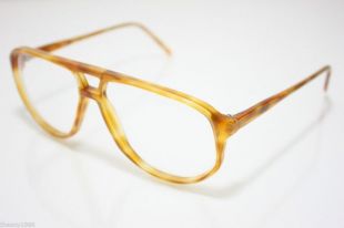 Maga Vintage lunettes 1224 56mm Tortoise Blonde Made in Italie pilote aviateur des années 1980 RARE