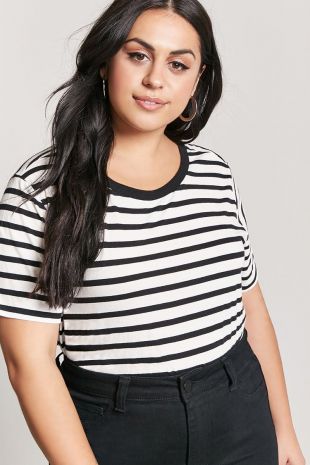 Forever 21 - Plus Size Stripe Boxy Tee