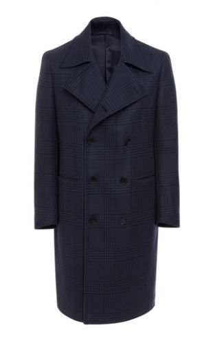Plaid Double Breasted Officer's Coat | Moda Operandi
