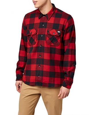 Chemise De Travail Dickies 48700 Homme - Rouge Luxe 3XRG - Neuve Avec étiquettes
