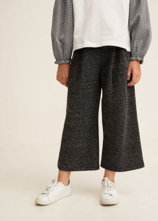 Jupe-culotte jaspée