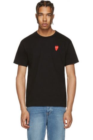 Comme des Garçons - Comme des Garçons Play T shirt noir Long Heart