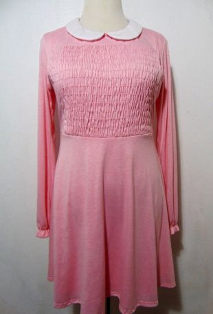 dress light purple Violet Purple Light Green Long Sleeve White Lace Dress main image 1