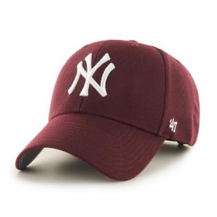47 Brand Relaxed Fit Cap   MVP New York Yankees maroon