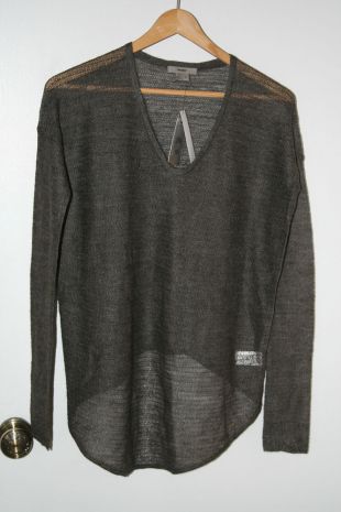 HELMUT LANG ECO FINE ALPACA PULLOVER SWEATER IN CHARCOAL GREY SIZE P/XS   | eBay