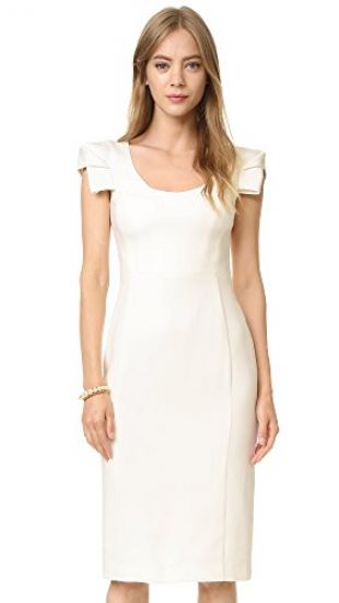 Black Halo Women's Amelie Sheath Dress, Porcelain, 0