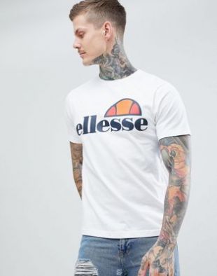 ellesse   T shirt avec logo classique   Blanc at asos.com