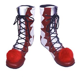 Inception Pro Infinite", (Size 36) Pennywise Clown Shoes For Adults Deluxe Boots Accessories Costume Carnival Halloween Movie IT Cosplay Joker Gift Idea,