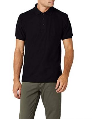 Fruit of the Loom SS033M - Polo - Homme, Noir (Black), Small