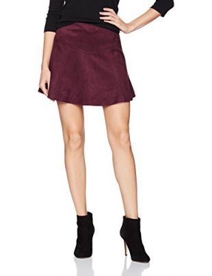 Jack by BB Dakota Women's Hal Faux Suede Scuba Skirt