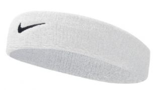 Bandeau Swoosh Blanc/Noir - Taille One Size