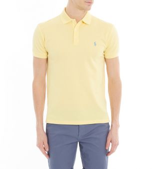 Polo en coton piqué stretch slim fit Polo Ralph Lauren